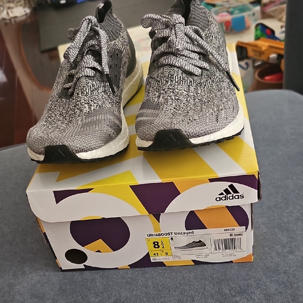 Adidas UltraBOOST Uncaged Black and White Sneakers